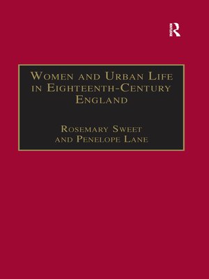 cover image of Women and Urban Life in Eighteenth-Century England